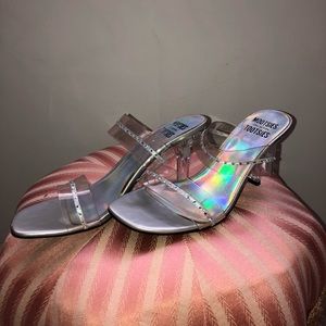 Vintage Clear Kitten Heels